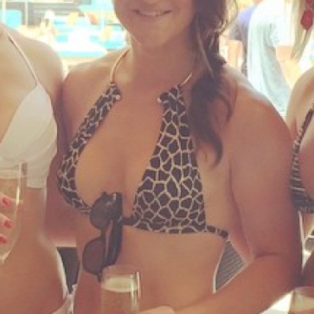 Victoria’s Secret metal collar bathing suit, sz XS